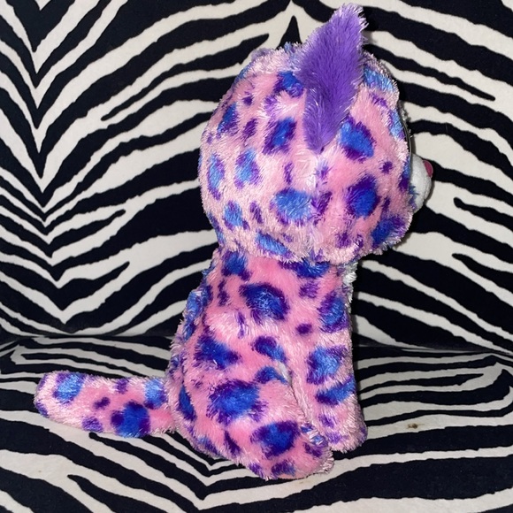 Ty Beanie Boos Buddy - Reagan The Leopard (Glitter Eyes) 9 inch Medium Plush - Picture 2 of 9